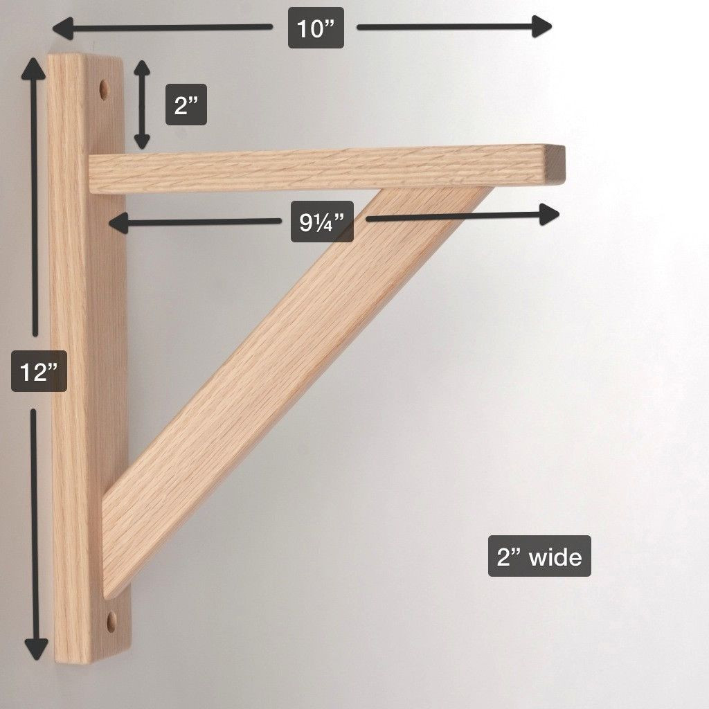 DIY Shelf Brackets
 Straight 10 Wood Shelf Bracket