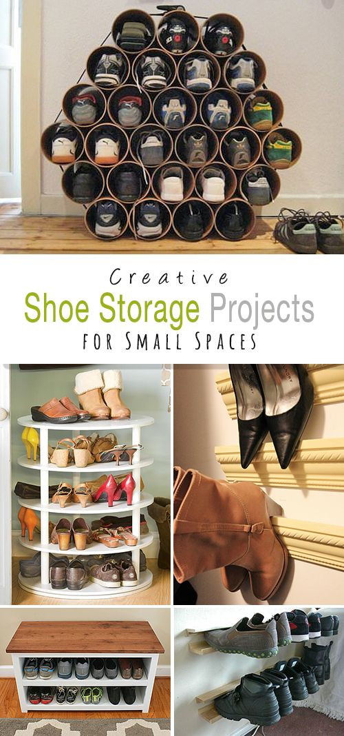 DIY Shoe Organizing Ideas
 DIY Shoe Storage Ideas for Small Spaces