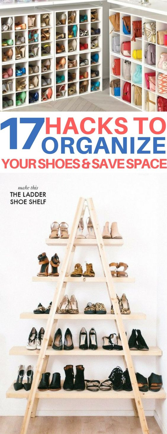 DIY Shoe Organizing Ideas
 The BEST shoe storage ideas organizing hacks diy room