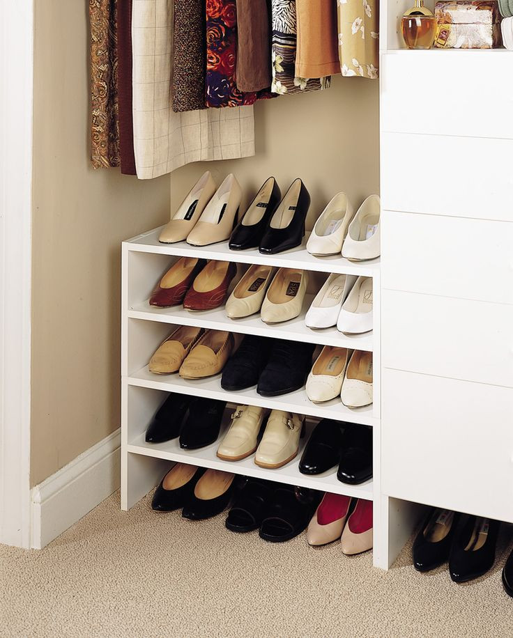DIY Shoe Rack For Small Closet
 shoe storage ideas in 2019