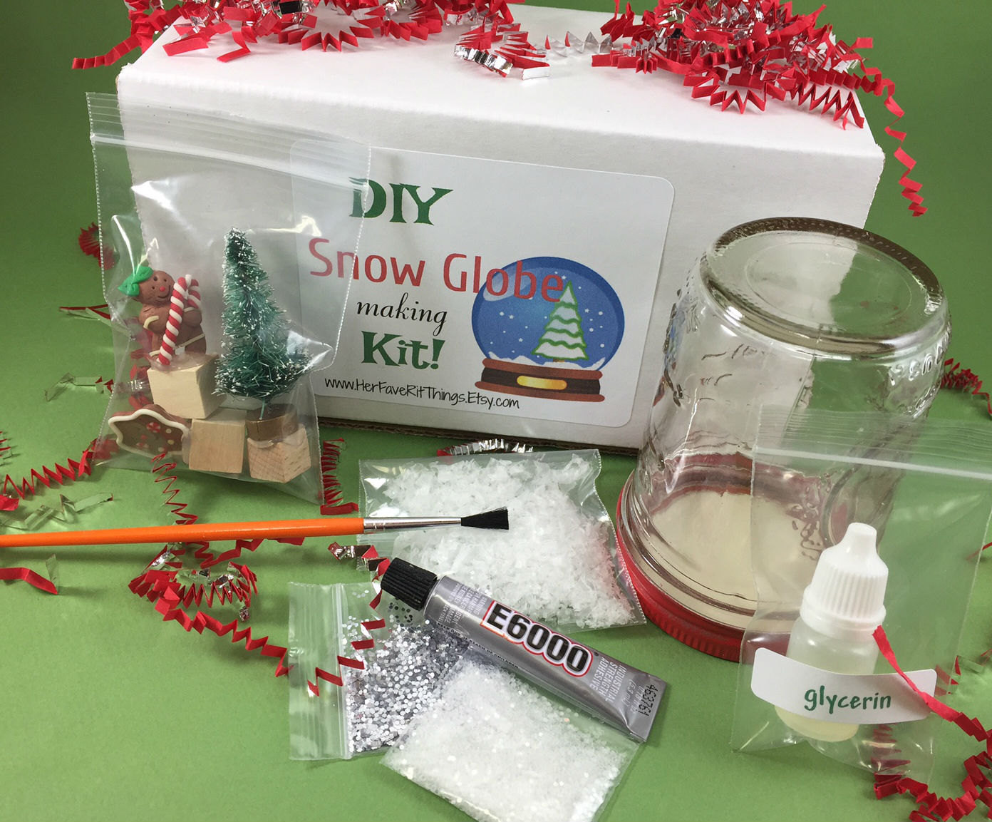 DIY Snow Globe Kits
 DIY Holiday Snow Globe Kit snow globe craft kit holiday snow