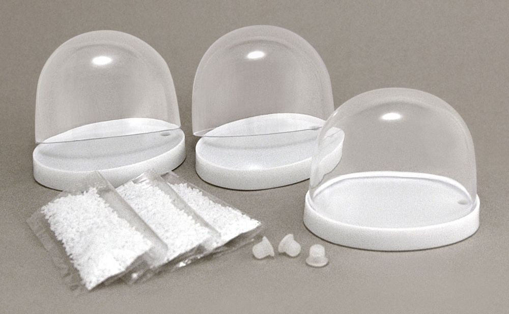 DIY Snow Globe Kits
 DIY Make 3 Small Clear Oval Plastic Snow Globes Snowdomes