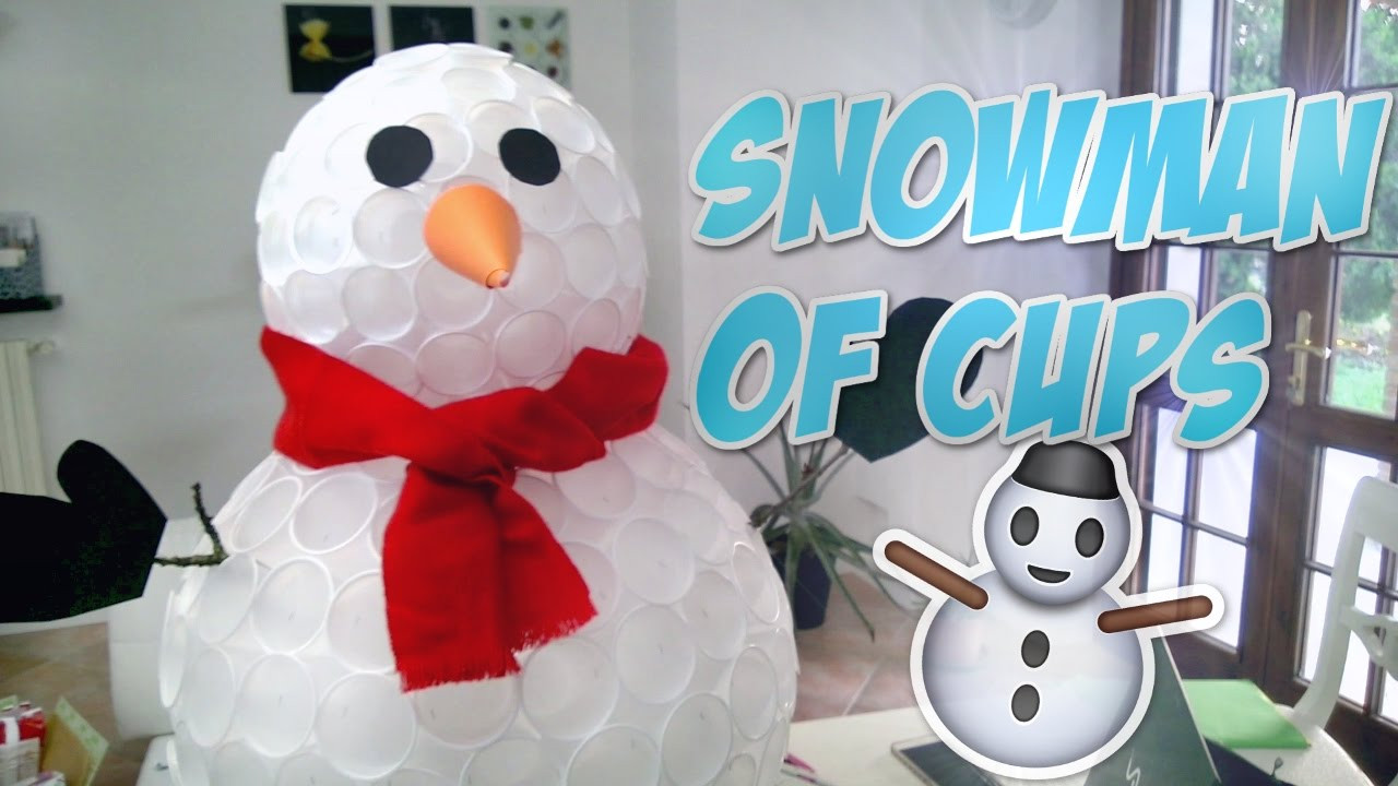 DIY Snowman Decorations
 DIY SNOWMAN of CUPS ⛄ Christmas Ornaments and Decorations