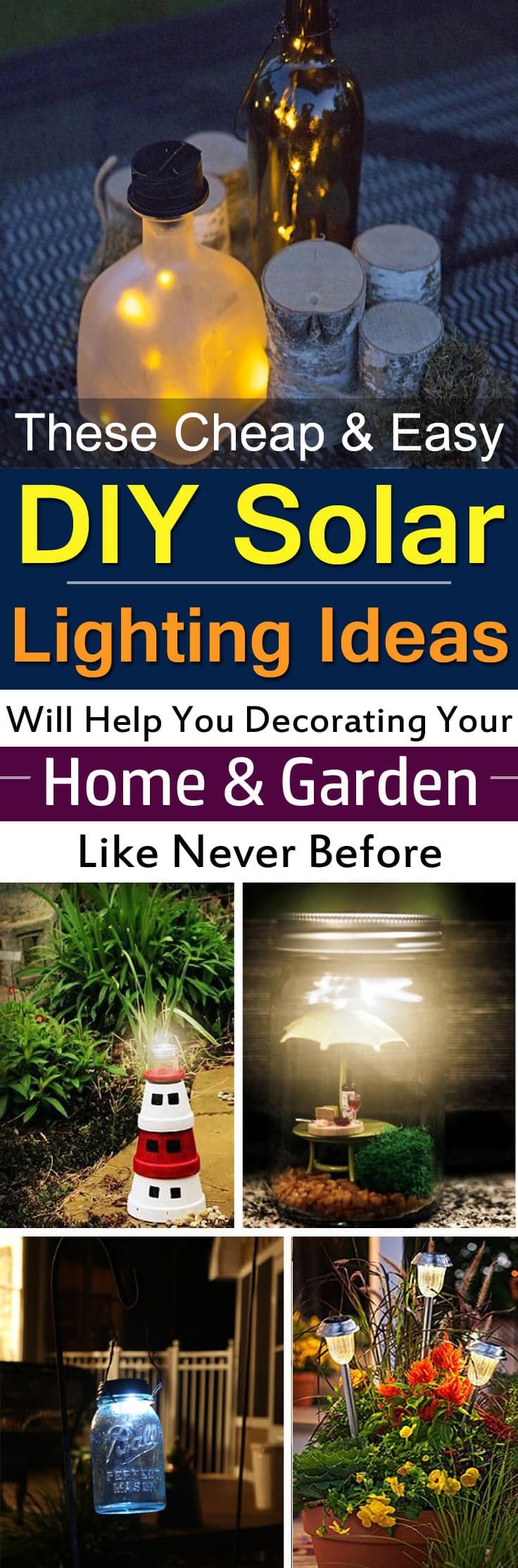 DIY Solar Lights Outdoor
 28 Cheap & Easy DIY Solar Light Projects For Home & Garden