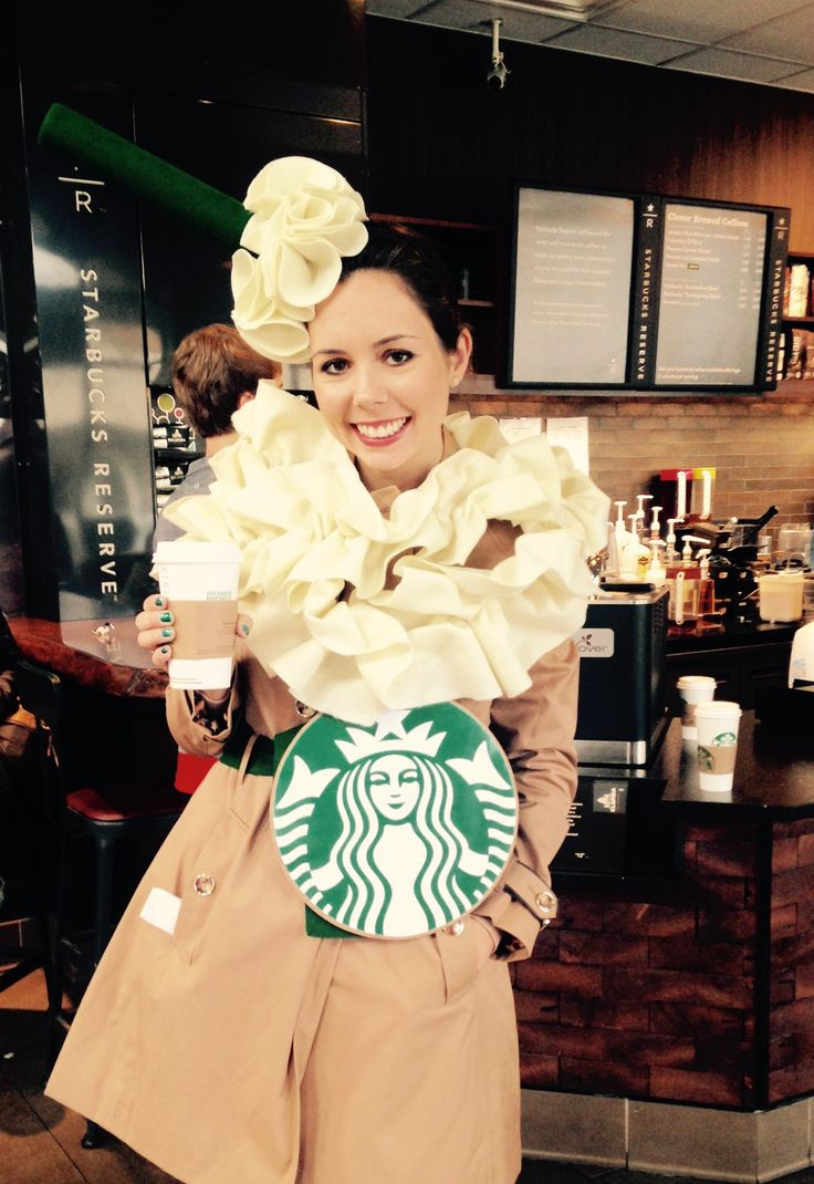 DIY Starbucks Frappuccino Costume
 39 best images about coffee Halloween costume on Pinterest