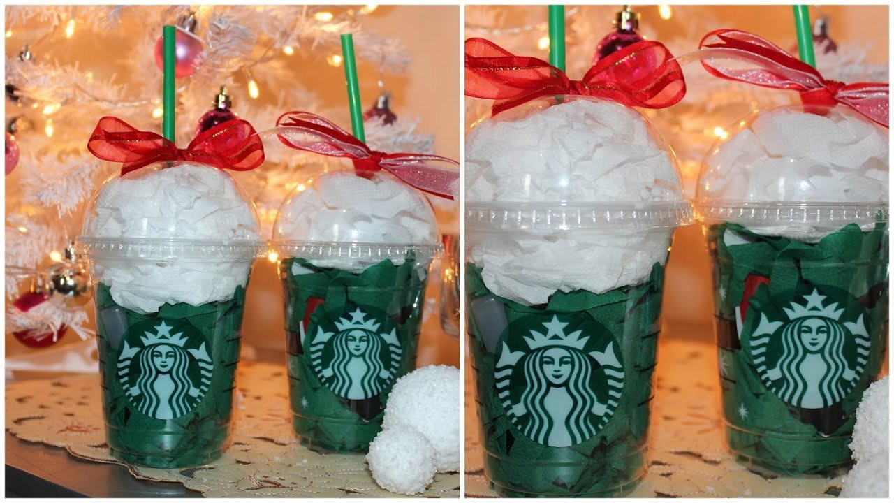 DIY Starbucks Gifts
 12 DIYs of Christmas Gift Wrap using Starbucks cups