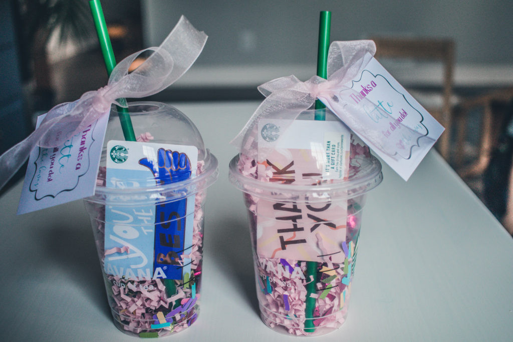 DIY Starbucks Gifts
 Starbucks Gift Idea with Free Printable Tag