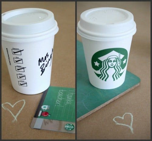 DIY Starbucks Gifts
 Starbucks Teacher Appreciation DIY Gift