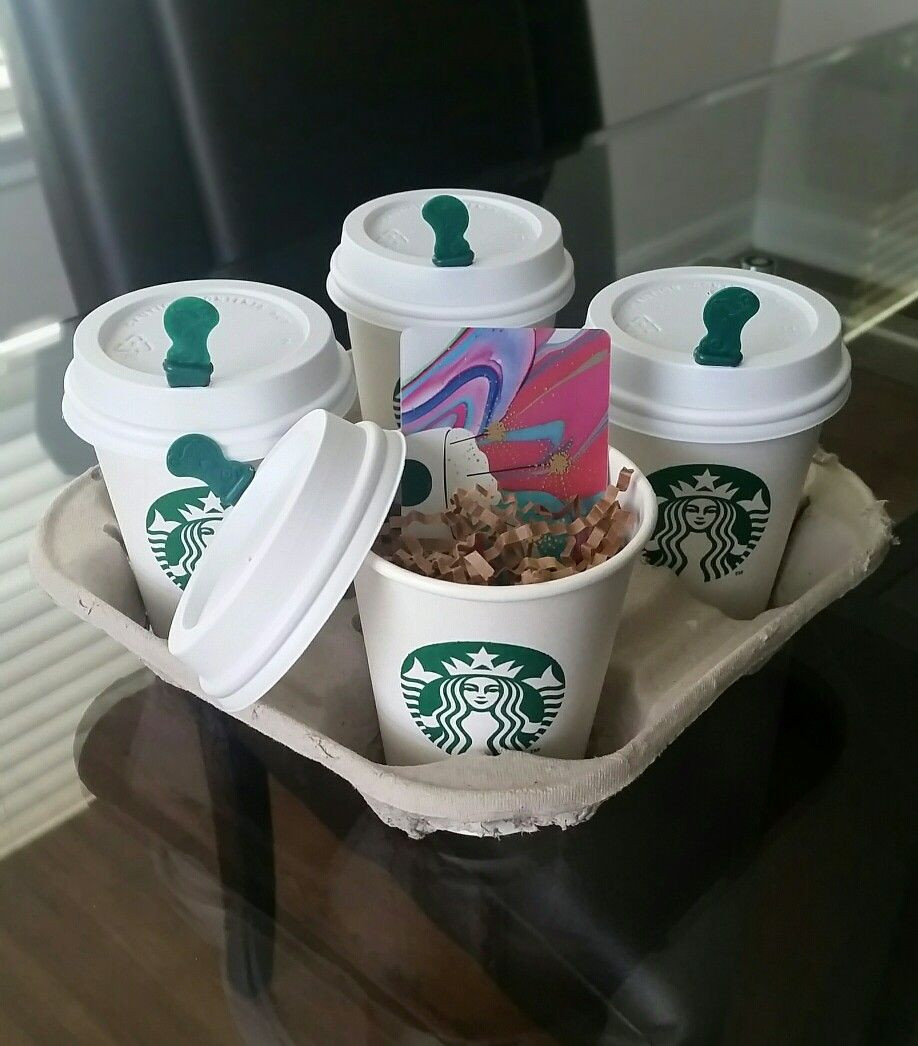DIY Starbucks Gifts
 Simple Starbucks t card idea All you need are the card