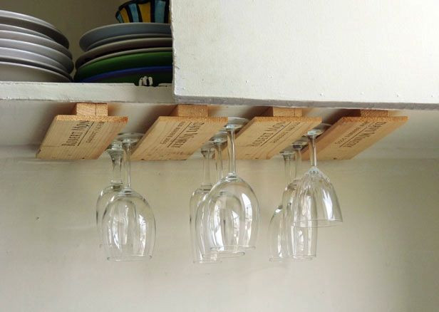 DIY Stemware Rack
 Pin by DIY Network on Made Remade