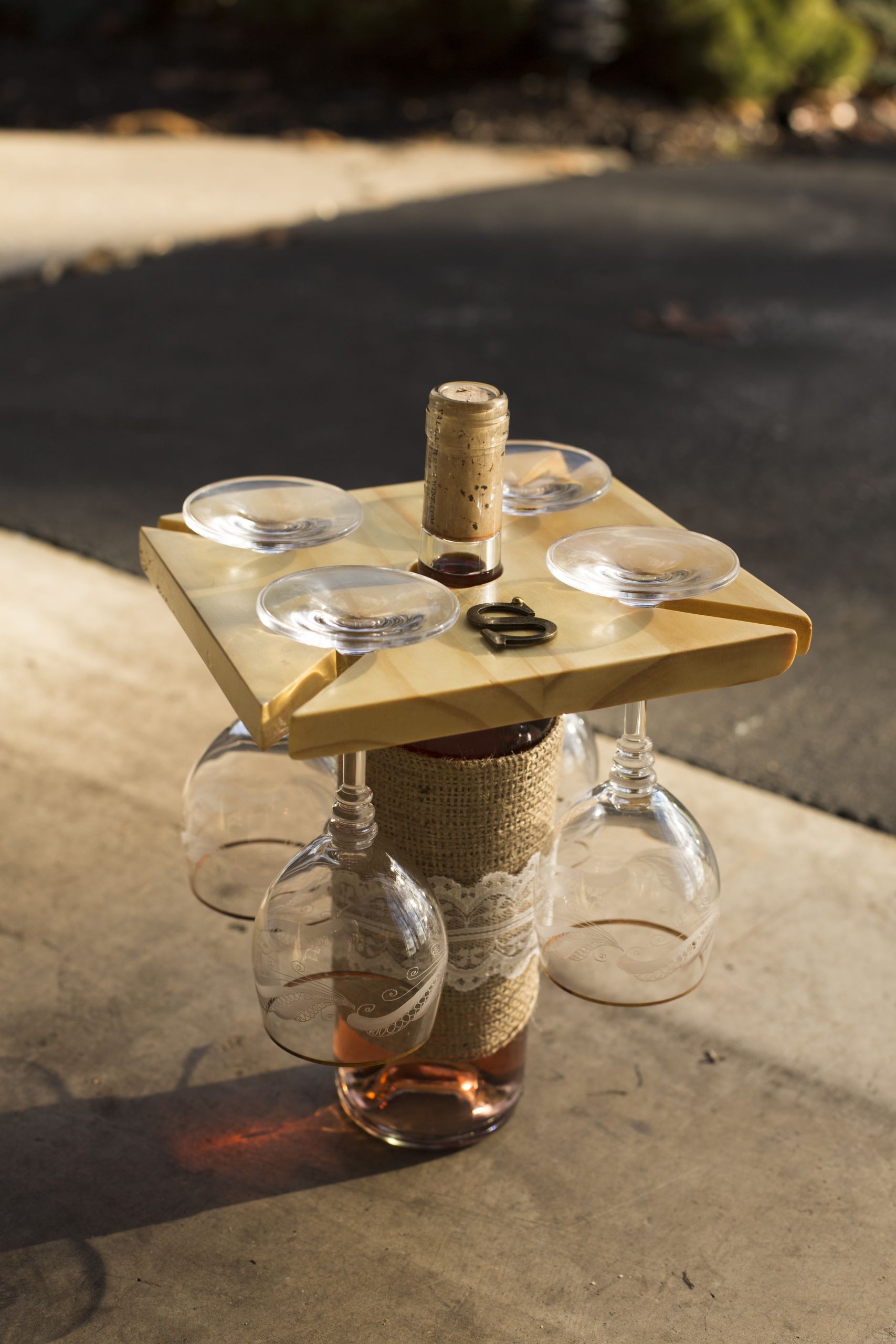 DIY Stemware Rack
 DIY Wine Glass Holder