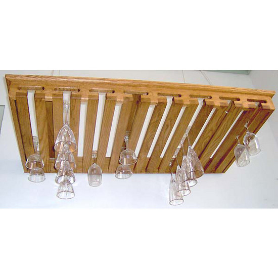DIY Stemware Rack
 Stainless steel kitchen rack shelf diy wine glass rack