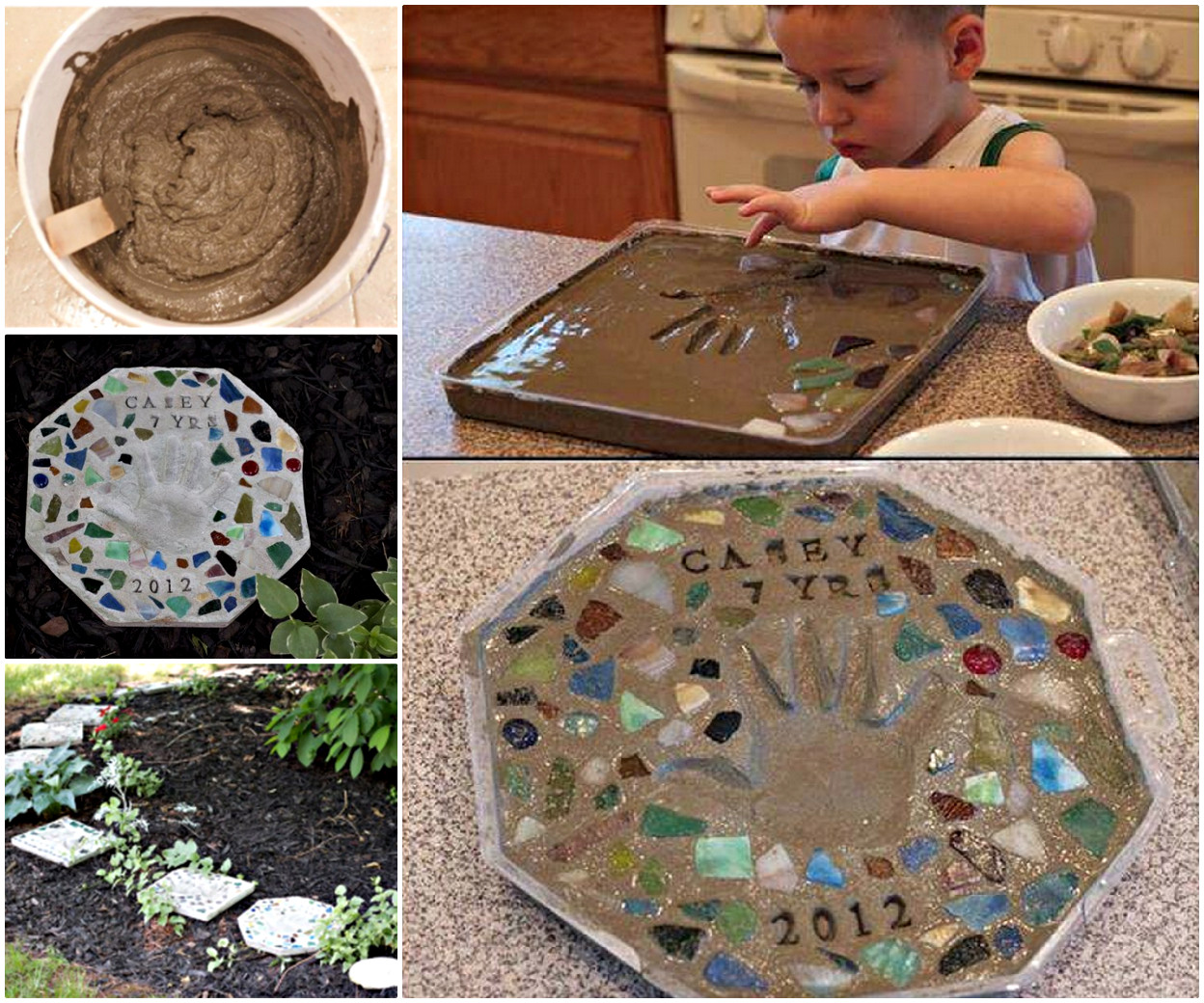 DIY Stepping Stones With Kids
 Heartwarming Handprint Stepping Stones For Gardens