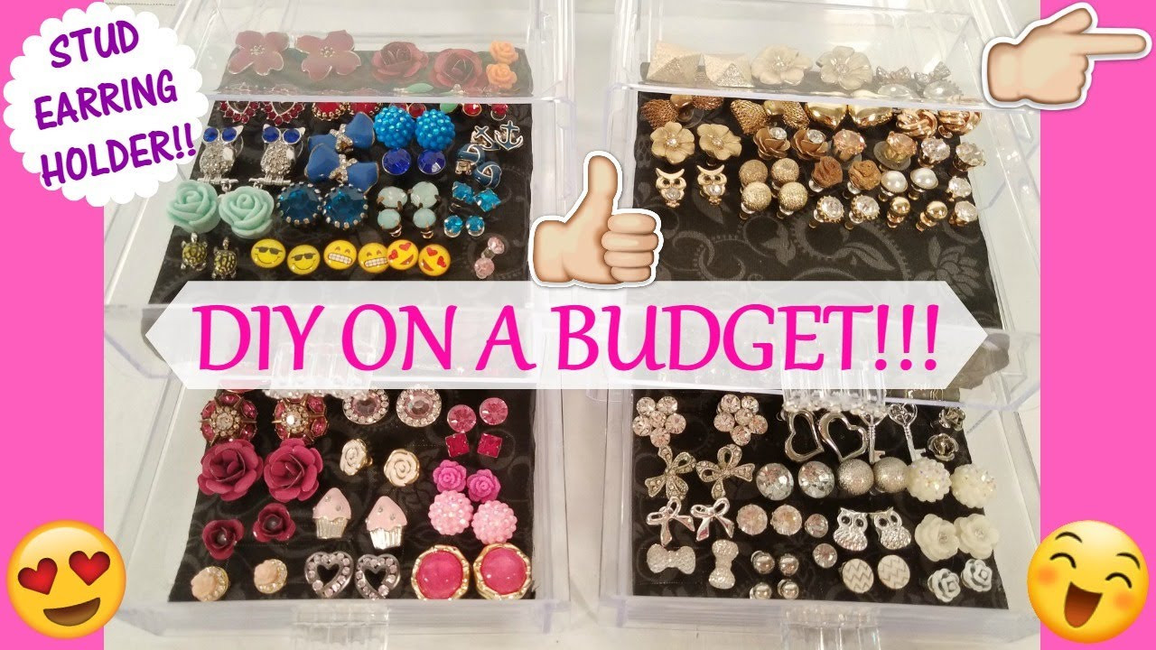 DIY Stud Earring Organizer
 DIY Stud Earring Holder