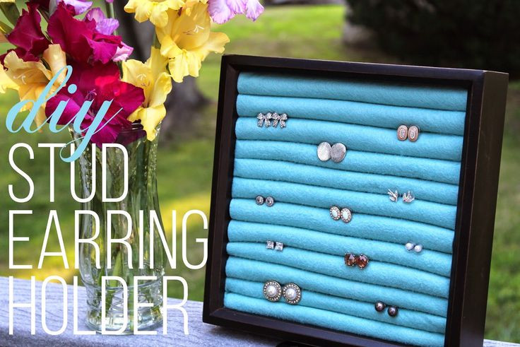 DIY Stud Earring Organizer
 DIY Stud Earring Holder a super easy inexpensive way to