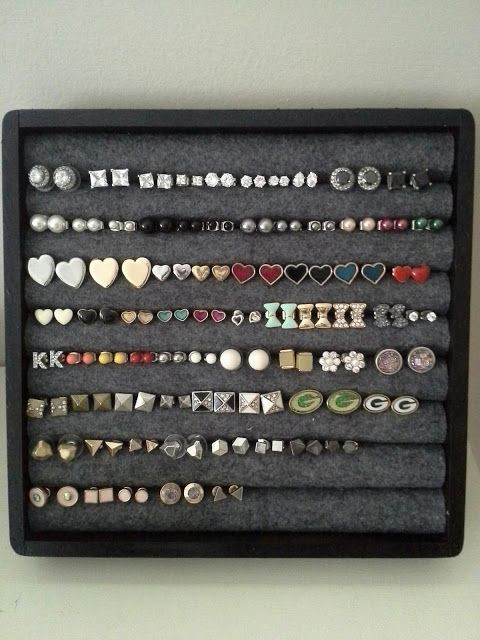 DIY Stud Earring Organizer
 Earring Display Storage