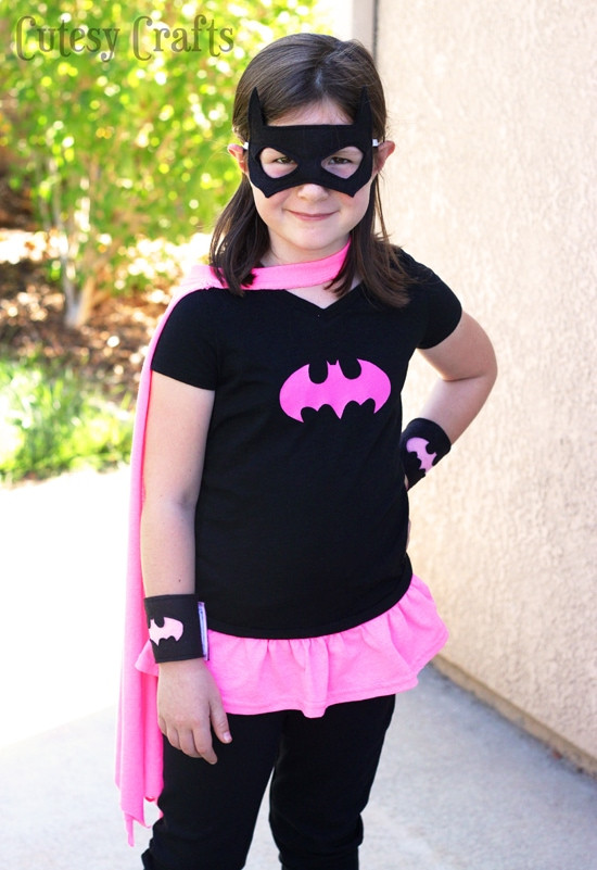 DIY Superhero Cape For Adults
 DIY Superhero Batgirl Shirt Cutesy Crafts