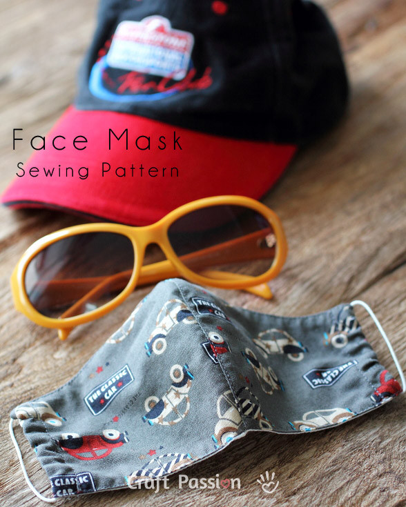 DIY Surgical Mask
 Face Mask Pattern Free Sewing Patter • Craft Passion