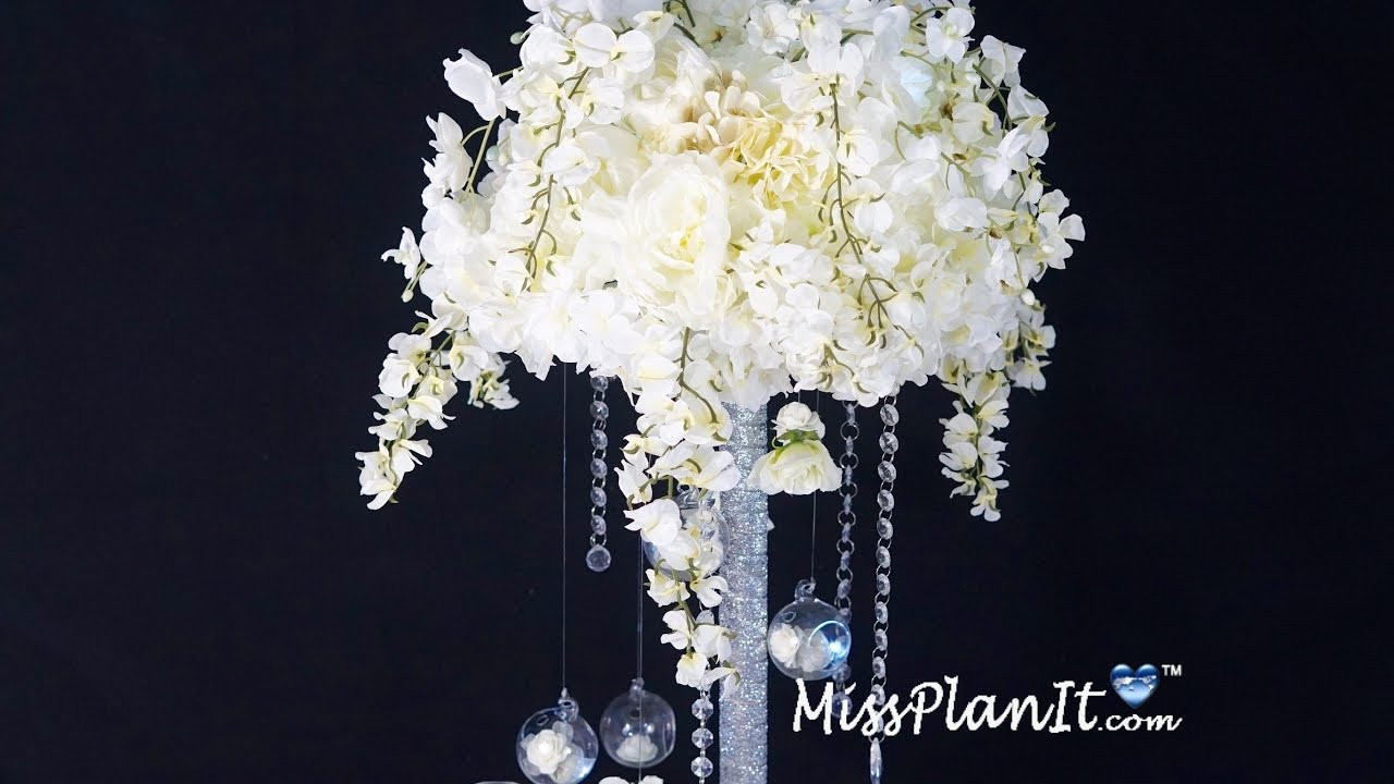 DIY Tall Wedding Centerpiece
 Star Bright Tall Wedding Centerpiece DIY How To Create