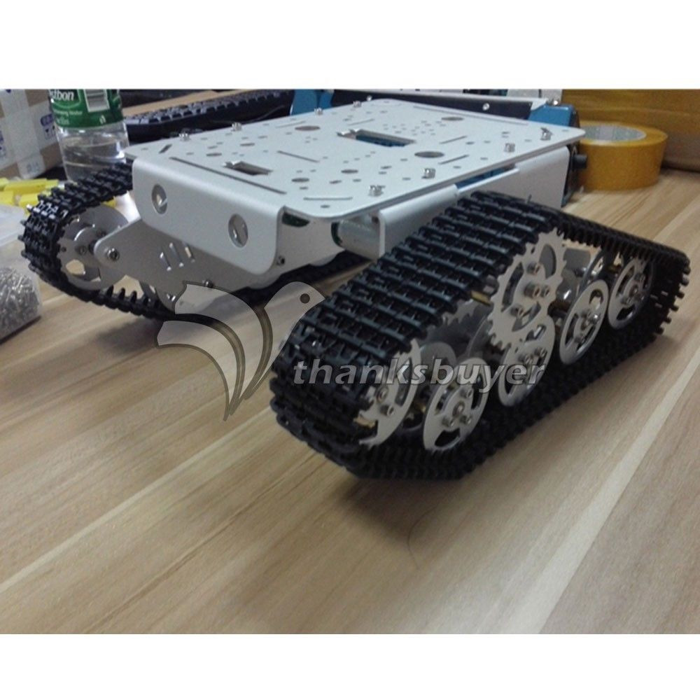 DIY Tank Track
 Tank Track Caterpillar Car Chassis Metal Tracked Crawler