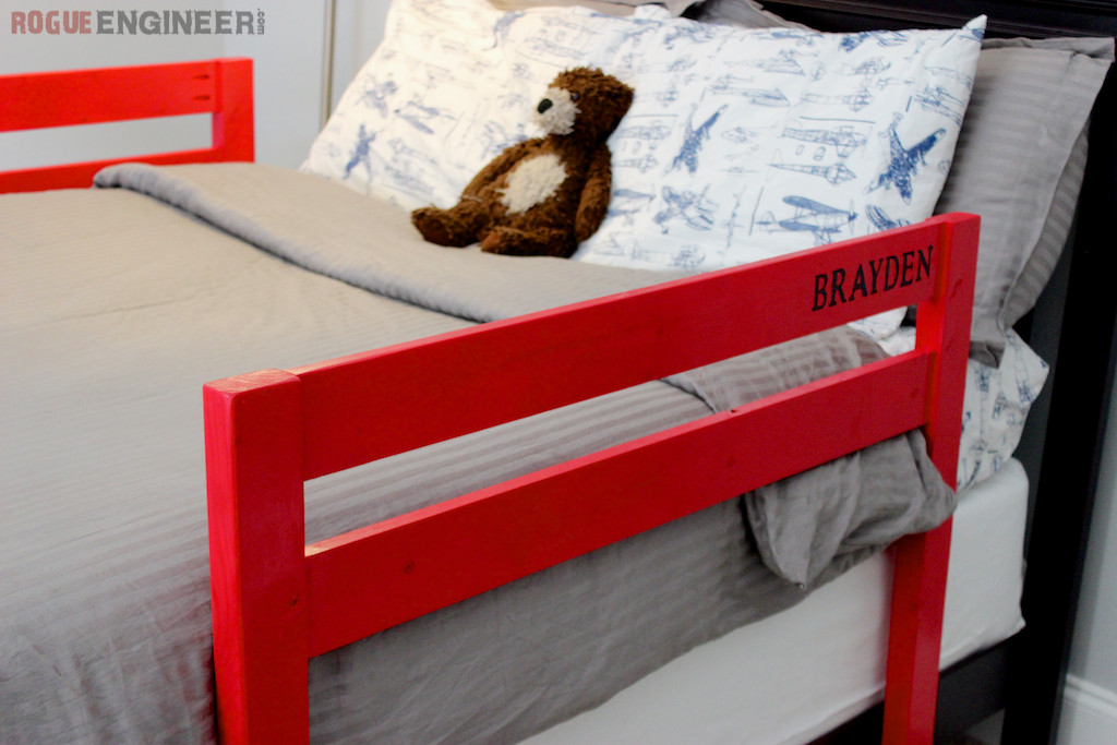 DIY Toddler Bed Rail
 DIY Toddler Bed Rail Free Plans