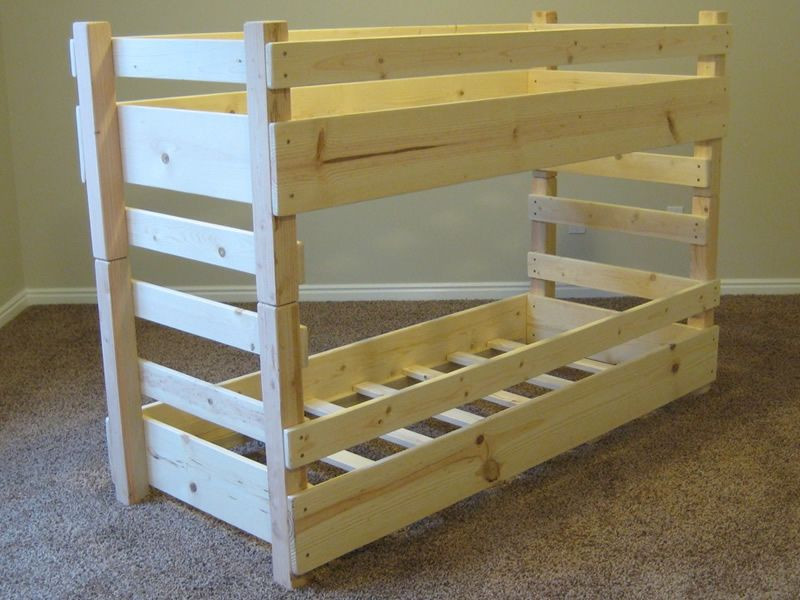 DIY Toddler Bunk Bed
 360° View of our Crib Size Kids Toddler Bunk Bed