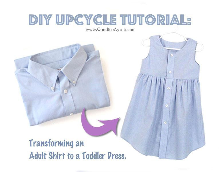 DIY Toddler Clothes
 DIY Adult Shirt to LINED Toddler Dress by candiceayala