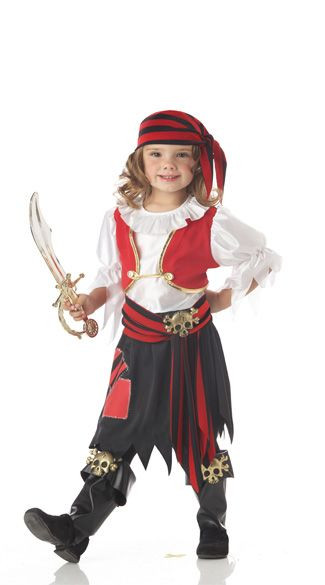 DIY Toddler Pirate Costume
 Girl Pirate Halloween Costumes