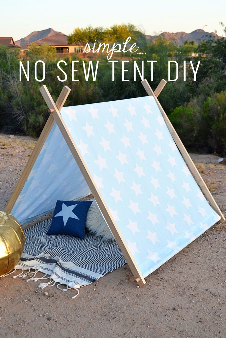 DIY Toddler Tent
 Simple No Sew Kid s Tent DIY