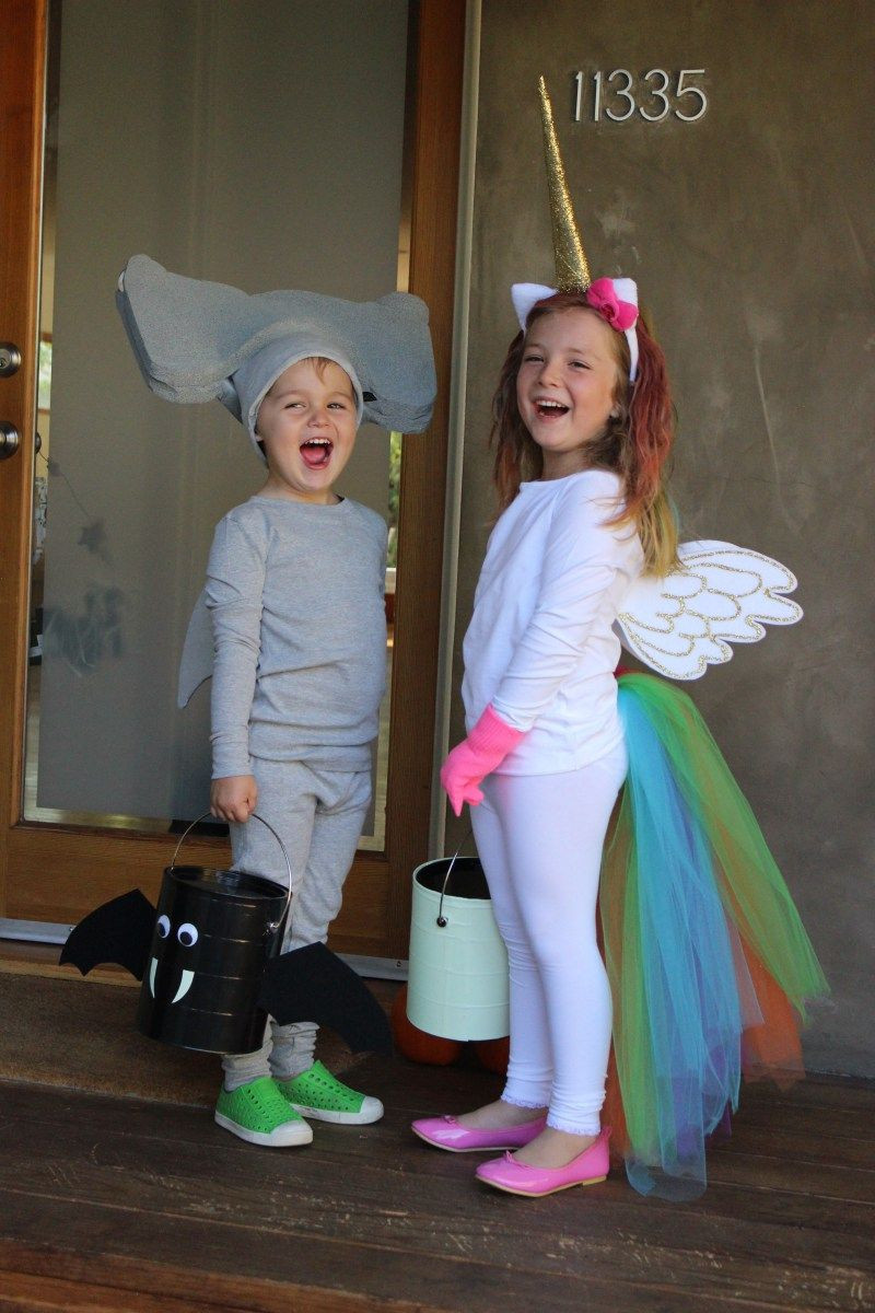 DIY Toddler Unicorn Costume
 Easy DIY kids Halloween costumes with no sewing rainbow