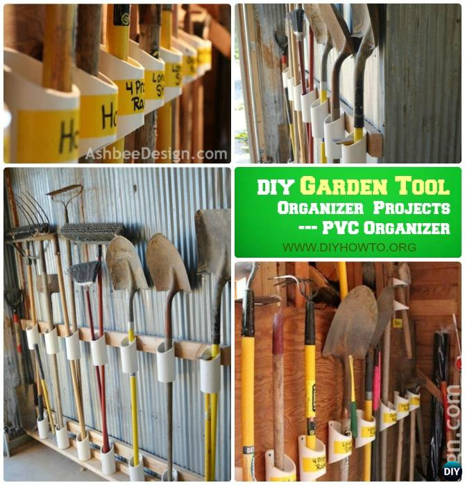 DIY Tool Organizer Ideas
 Garden Tool Organizer Storage DIY Ideas Projects Instructions