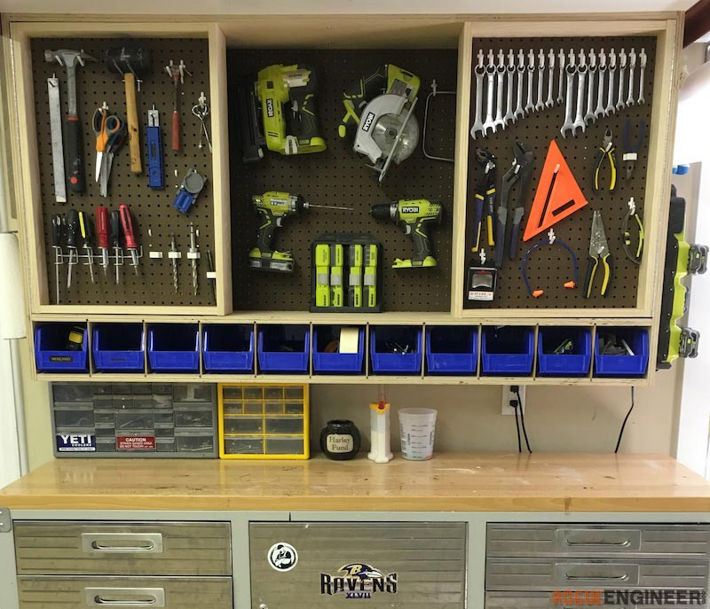 DIY Tool Organizer
 Tool Storage Wall Cabinet Rogue Engineer