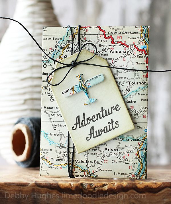 DIY Travel Gifts
 "adventure awaits" present for a night away or even for