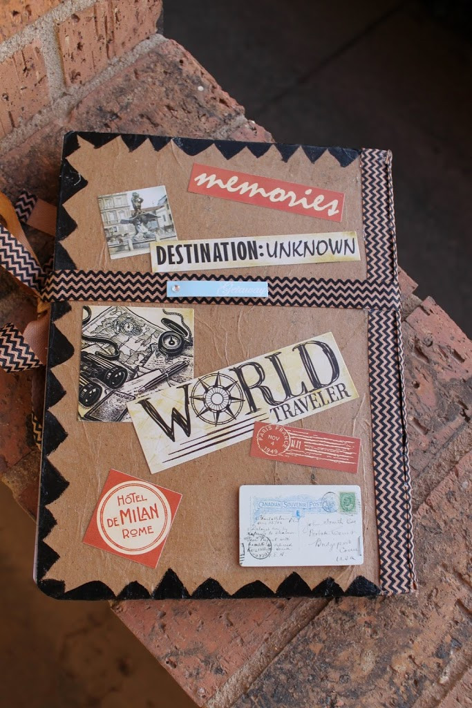 DIY Travel Gifts
 DIY Travel Journal Smash Book Gift Idea for a Graduate