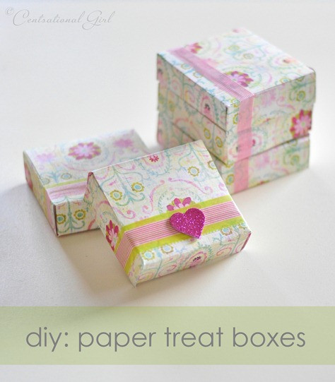 DIY Treat Box
 DIY Paper Treat Boxes