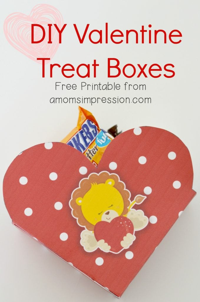 DIY Treat Box
 DIY Valentine Treat Boxes Free Printable A Mom s