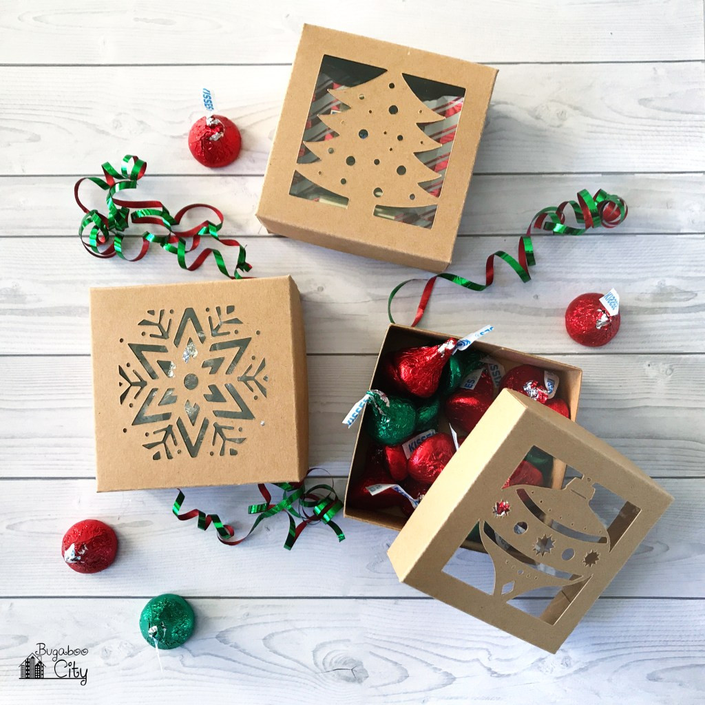 DIY Treat Box
 DIY Christmas Boxes with Free Cut File BugabooCity