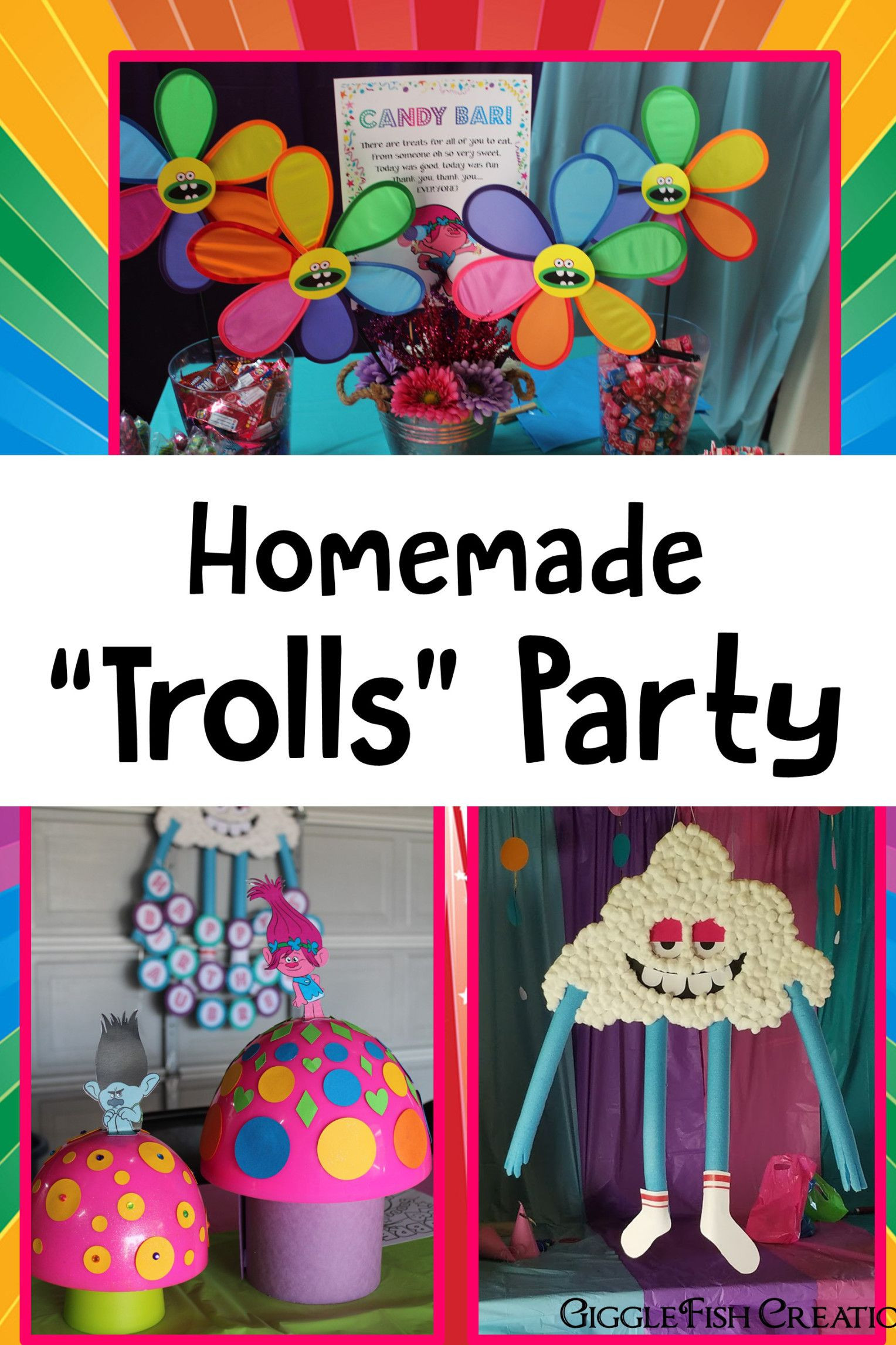 Diy Trolls Party Ideas
 Pin on Candy Shop Party