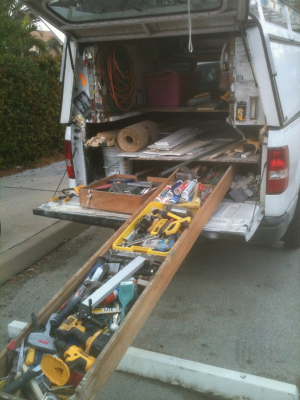 DIY Truck Bed Tool Box
 Homemade Truck Bed Slide Tools & Equipment Contractor