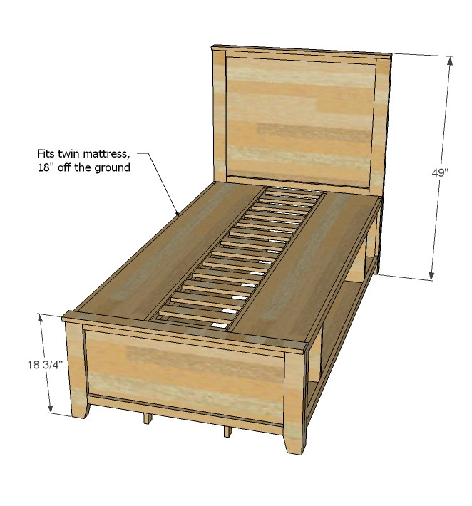 DIY Twin Bed Plans
 Build DIY Twin bed plans dimensions PDF Plans Wooden using