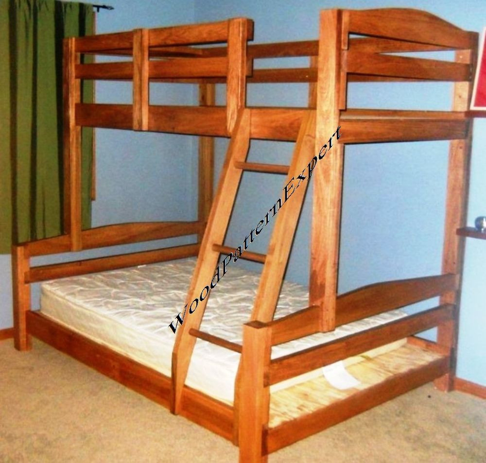 DIY Twin Bed Plans
 BUNK BED Paper Patterns BUILD KING OVER QUEEN OVER FULL