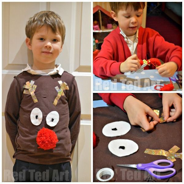 DIY Ugly Christmas Sweater For Kids
 Easy DIY Christmas Jumper for Kids