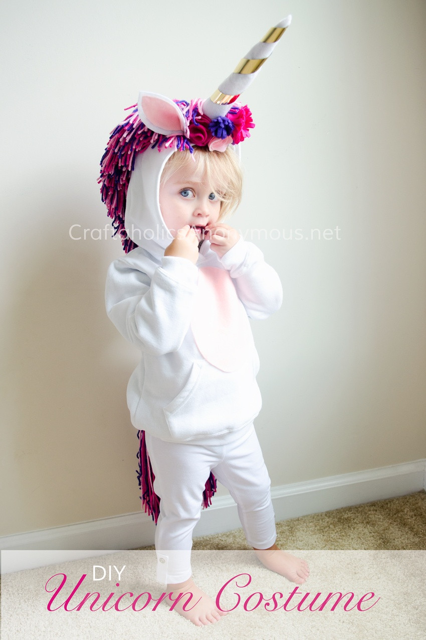 DIY Unicorn Costume For Girl
 Ten Quick Homemade Halloween Costumes The Baby Gizmo