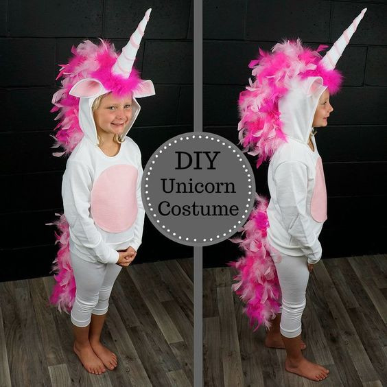 DIY Unicorn Costume For Girl
 6 Great DIY Kids Halloween Costumes
