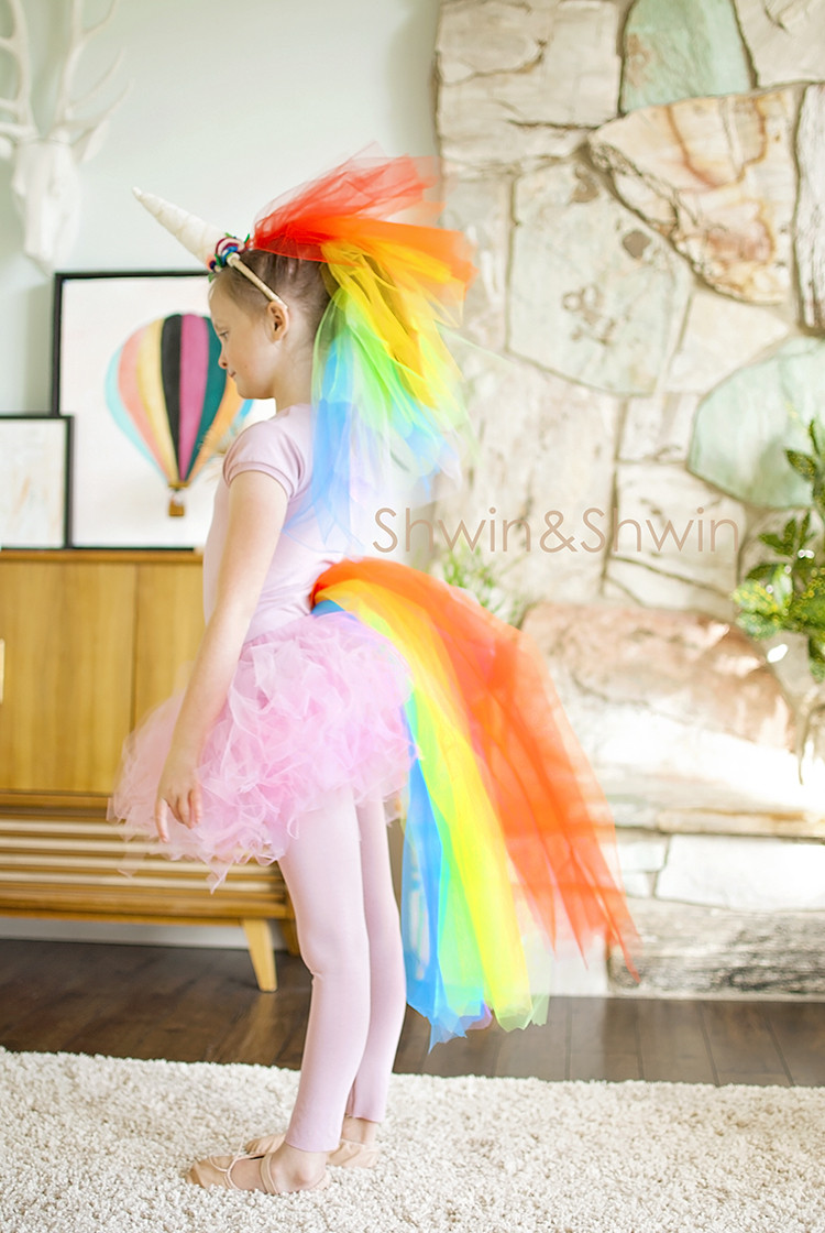DIY Unicorn Costume For Girl
 DIY Rainbow Unicorn Costume Shwin and Shwin