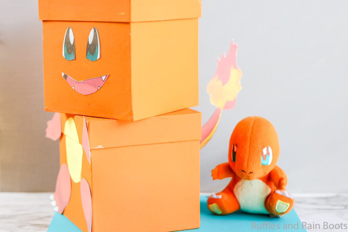 DIY Valentine Box
 This Pokemon Charmander Valentine Box Craft is Adorable