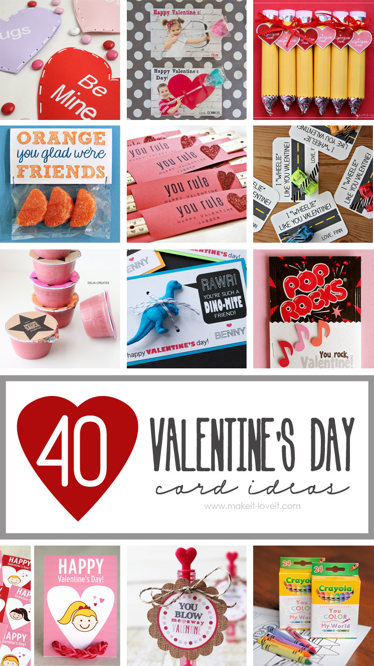 DIY Valentine Cards For Kids
 40 DIY Valentine s Day Card Ideas for kids