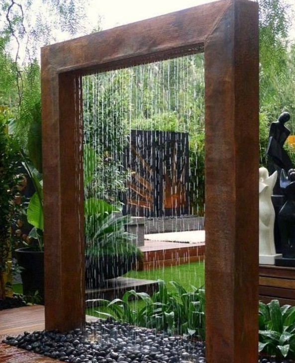 DIY Wall Fountain Outdoor
 DIY Water Fountain For Unique Small Garden View Decor Units