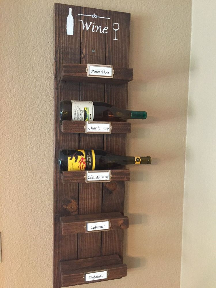 DIY Wall Wine Rack
 DIY Wood Wine Rack