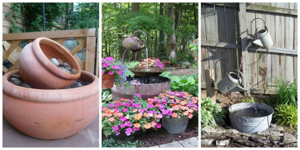 DIY Water Fountains Outdoor
 15 DIY Outdoor Fountain Ideas How To Make a Garden